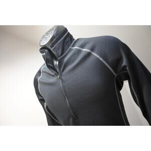 REI 1/4 Zip Pullover‎ Baselayer Shirt Camp Hiking Black Athletic Mens Sz Small